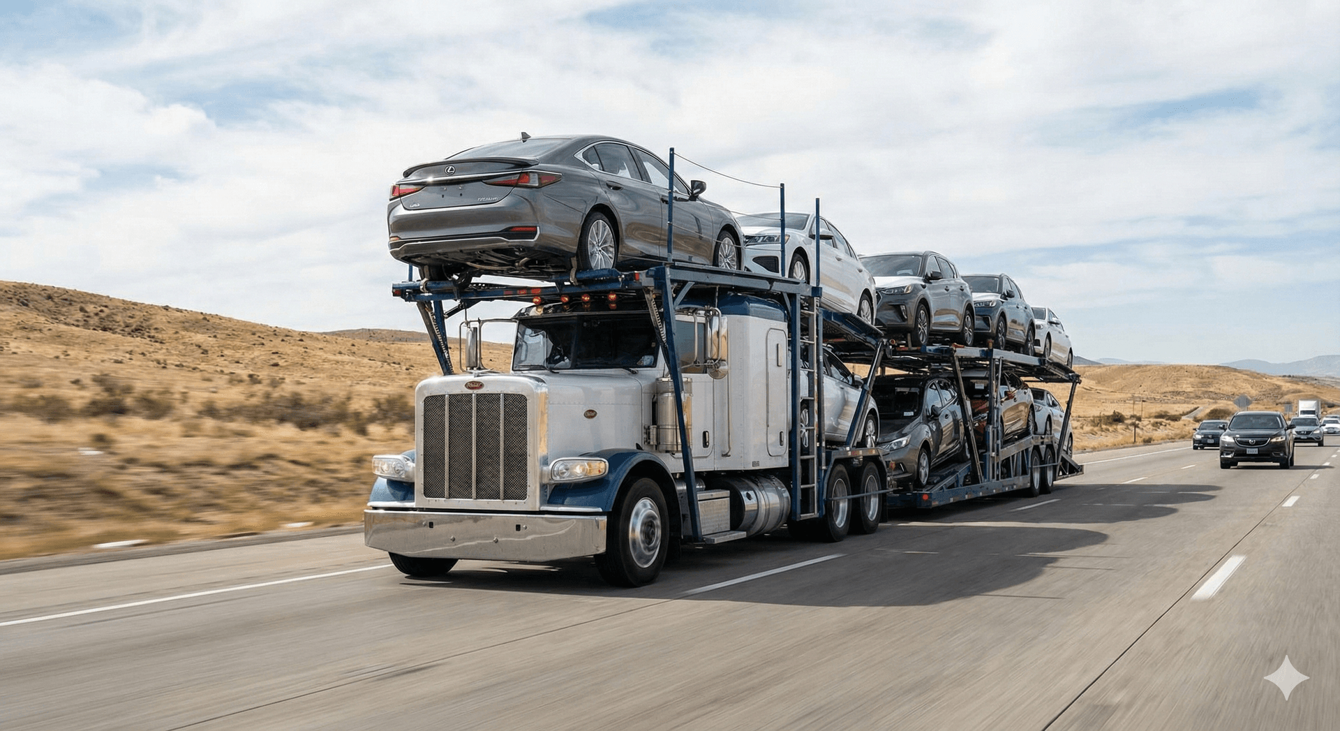 Global map with connecting lines, representing international trade.